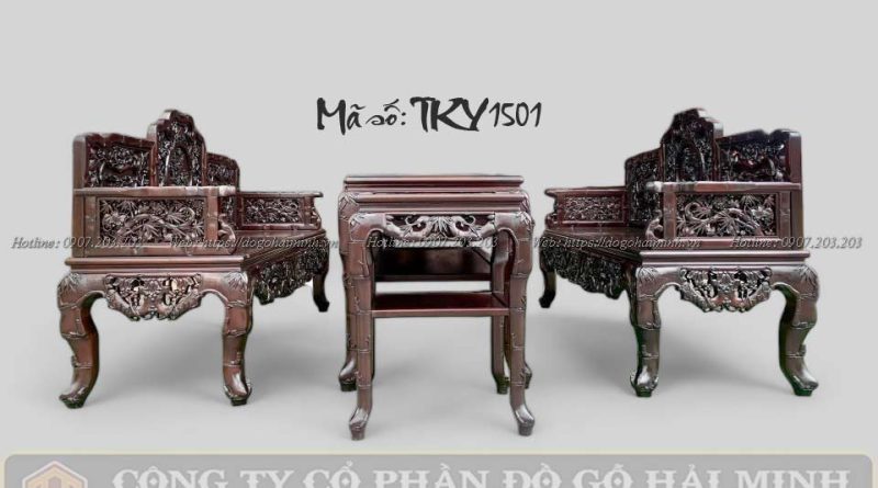 trường kỷ trúc nho gỗ gụ