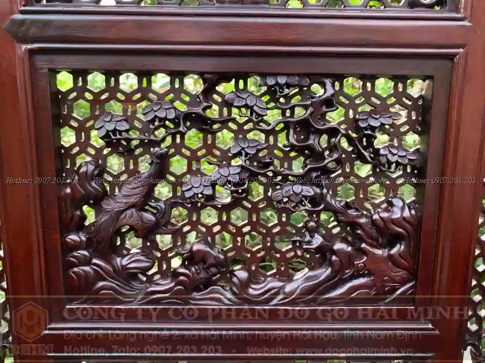 mẫu trường huế đục tứ quý