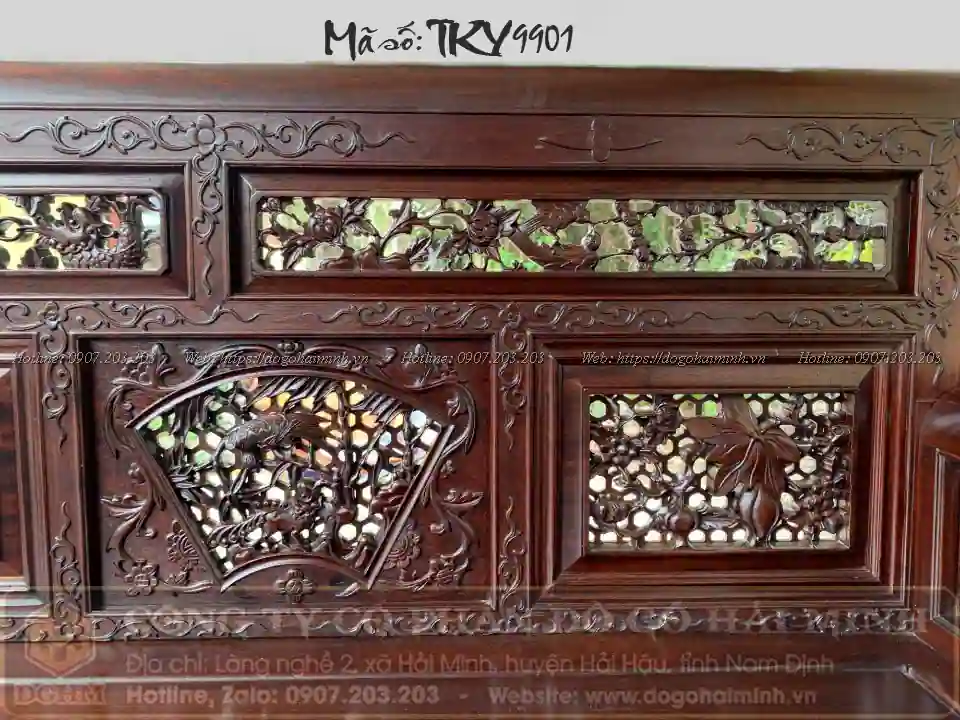 trường kỷ lối huế gỗ gụ