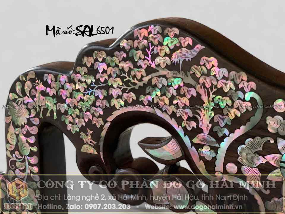 ghế vách tàu khảm ốc đỏ đẹp