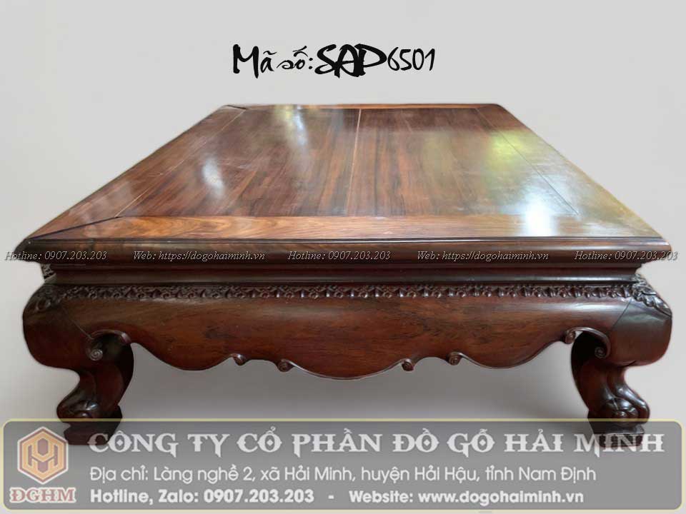 sập trơn vén theo lối cổ chân quỳ