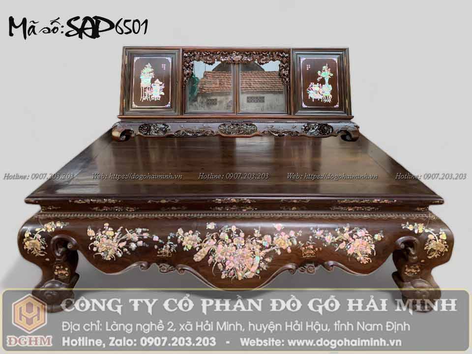 sâp chân quỳ trơn vén lối cổ khảm ốc