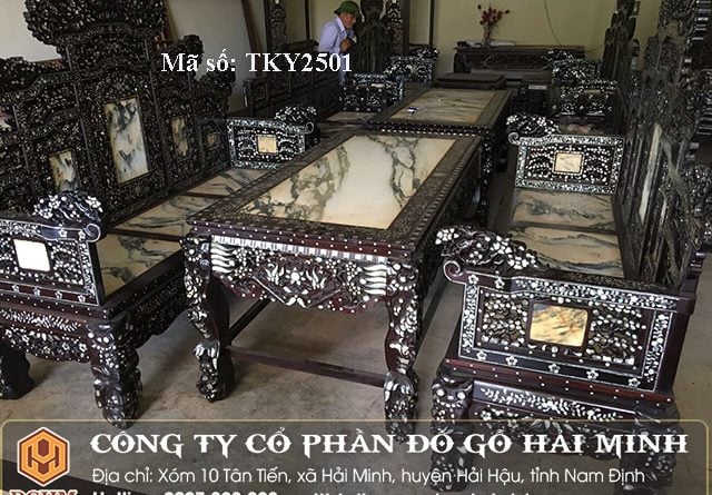 Trường kỷ ngũ sơn khảm ốc TKY2501