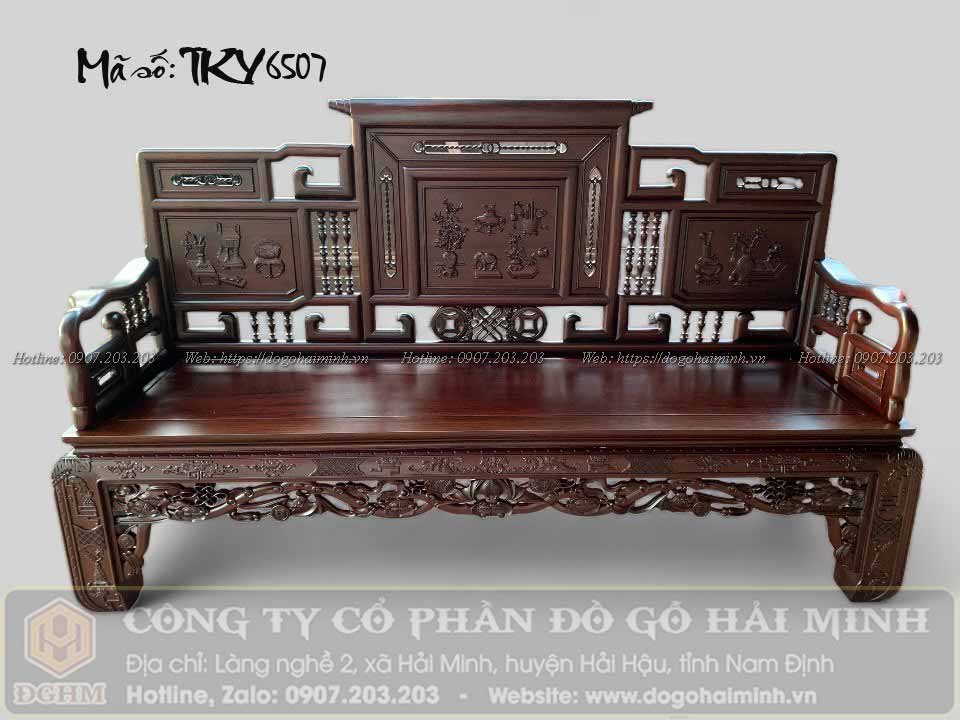 ghế trường kỷ đại đục cổ đồ gỗ gụ