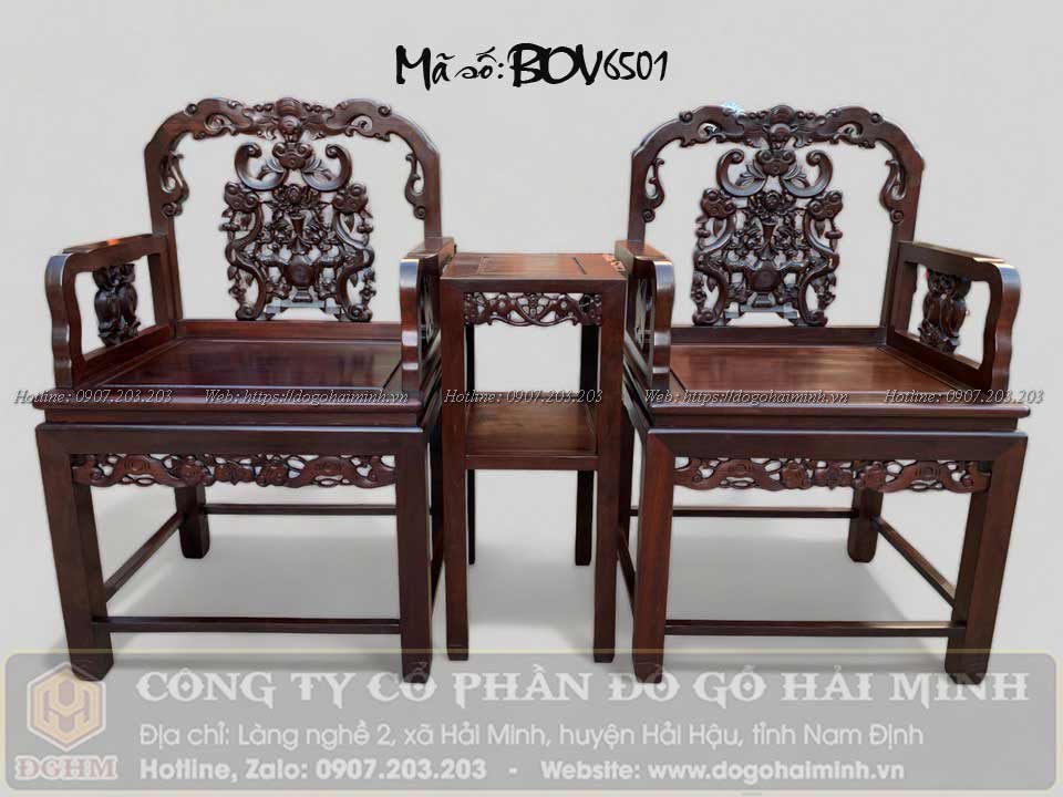 ghế vách tàu gỗ gụ