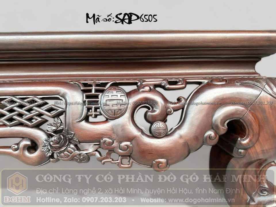 sập đục ngũ phúc lối cổ