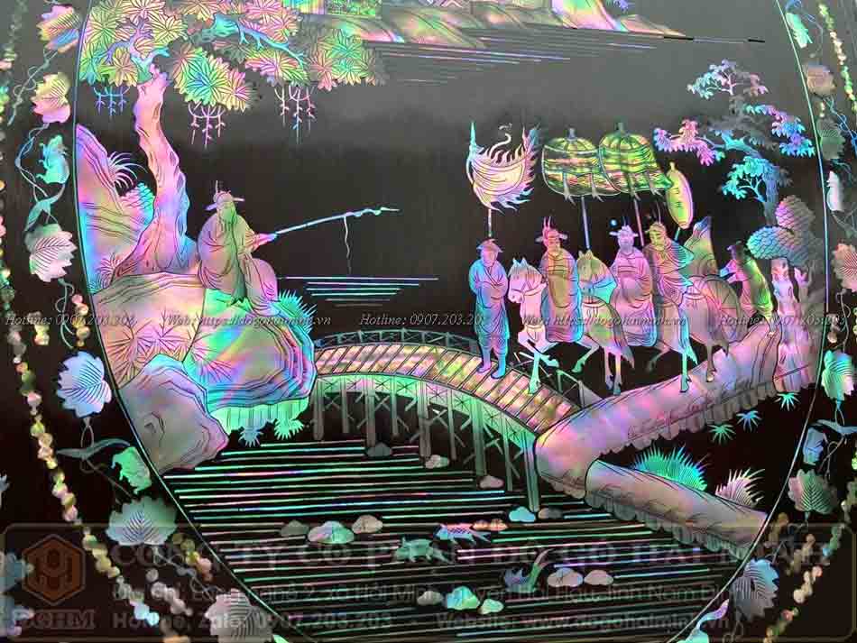 tủ chè khảm ốc liên chi giá rẻ gỗ gụ