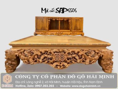 sập mai điểu 1m8x2m2 gỗ gụ