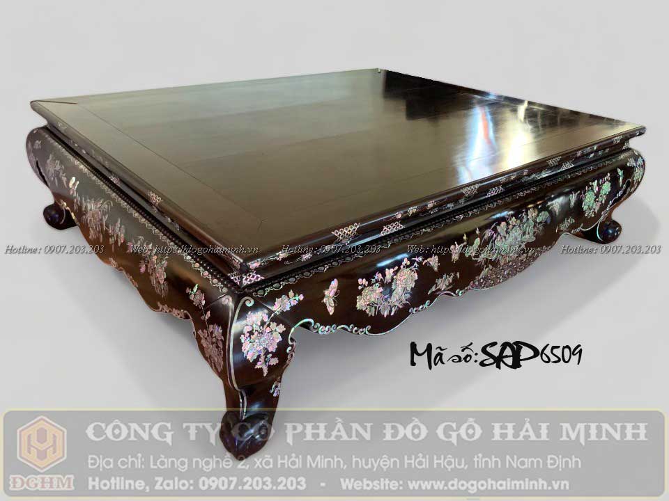 sập gụ khảm ốc liên chi giá rẻ