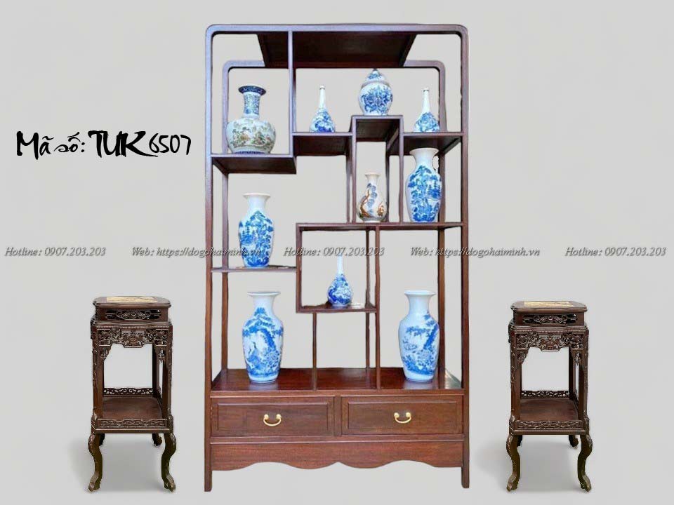 tủ bày đồ gỗ gụ giá rẻ