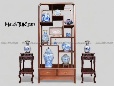 tủ bày đồ giá rẻ gỗ gụ