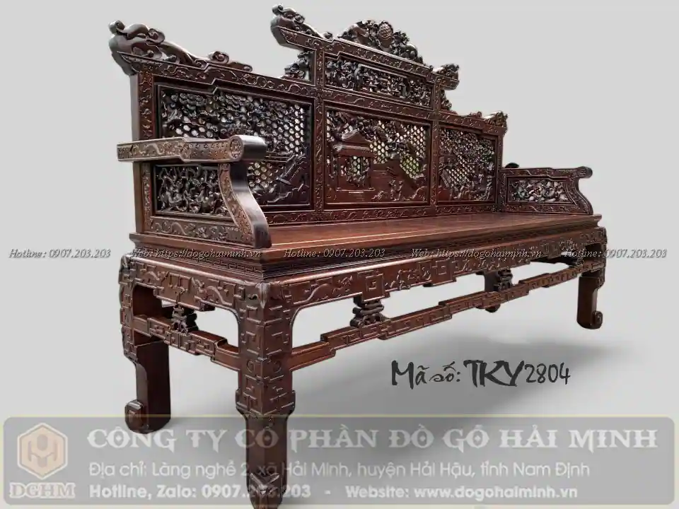 mẫu trường kỷ đục rồng hoá tứ dân