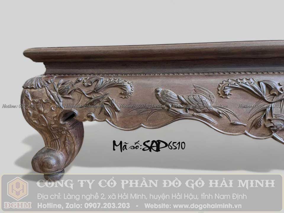 sập đục sen vịt mẫu cổ dáng chân quỳ