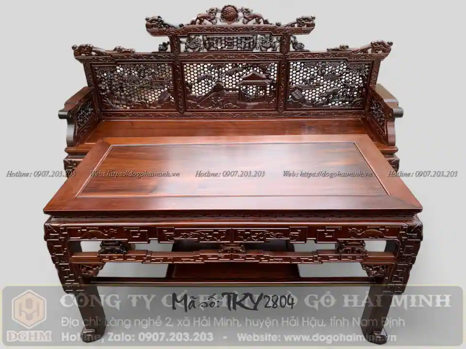 trường kỷ huế đục tích tứ dân gỗ gụ