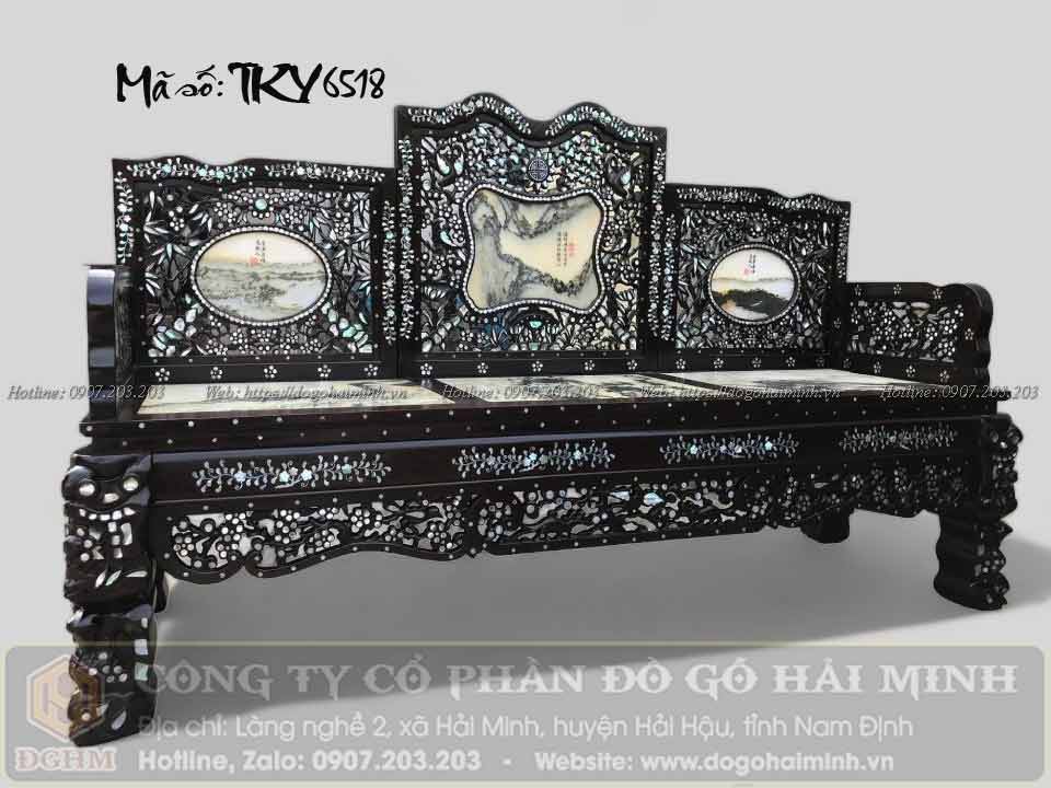 ghế trường kỷ tam sơn khảm ốc giá rẻ