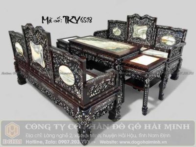 trường kỷ tam sơn khảm ốc giá rẻ gỗ gụ