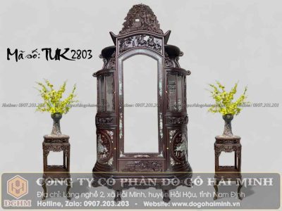 tủ chùa cánh cong khảm ốc liên chi giá rẻ