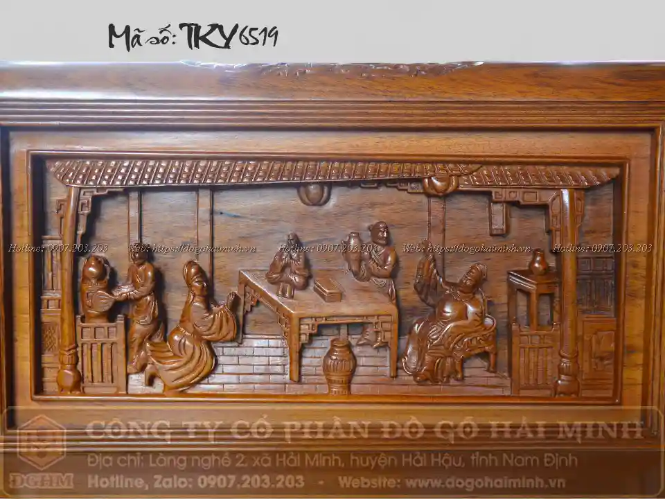 mẫu trường kỷ đục nền tích tam quốc