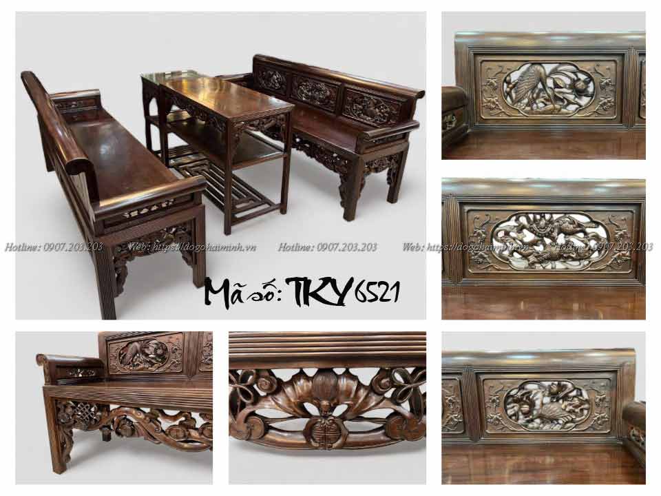 trường kỷ đục sen vịt mẫu con vịt to đại