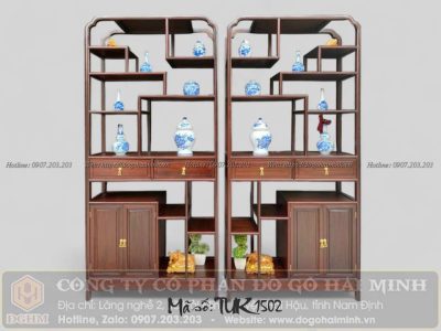 tủ bày đồ gỗ gụ mẫu cổ