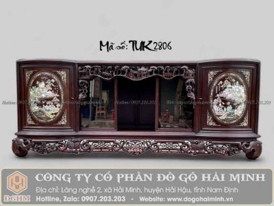 tủ chè cánh cong khảm ốc giá rẻ
