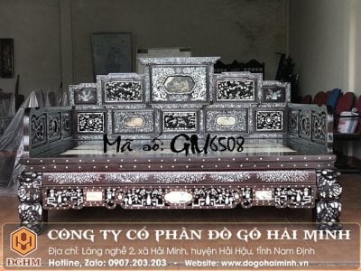 Giường ba thành khảm ốc