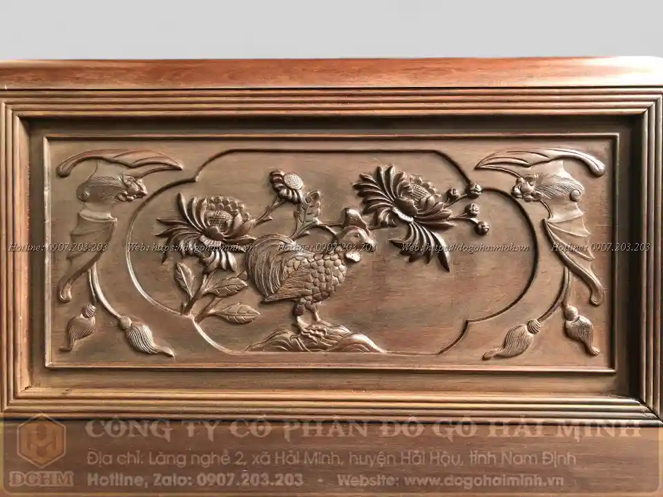 mẫu trường kỷ đục cúc kê