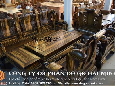 bộ bàn ghế tần thủy hoàng gỗ mun lào