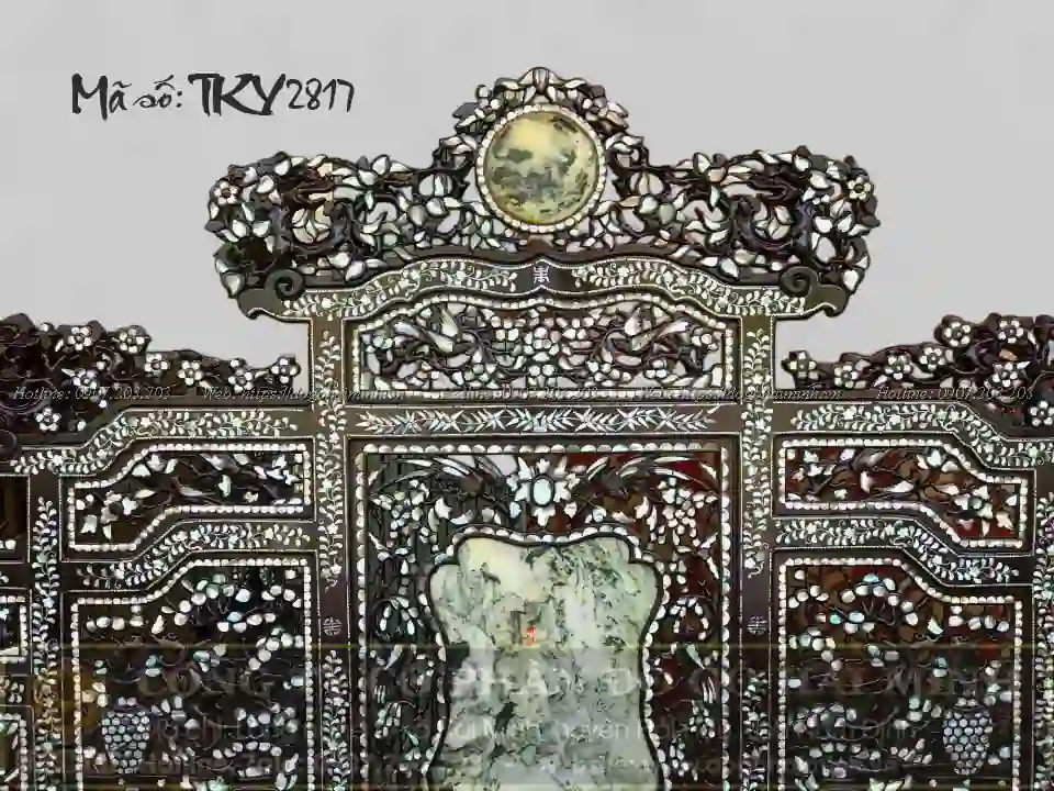 mẫu ghế trường kỷ đại sơn cẩn ốc