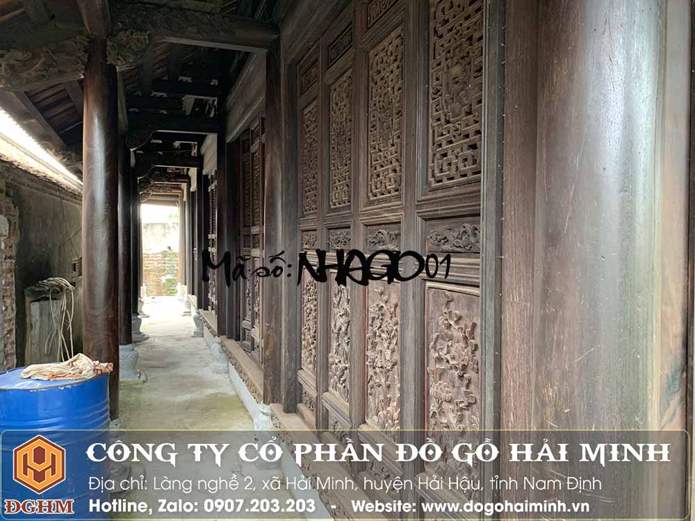 mẫu nhà gỗ lim đẹp