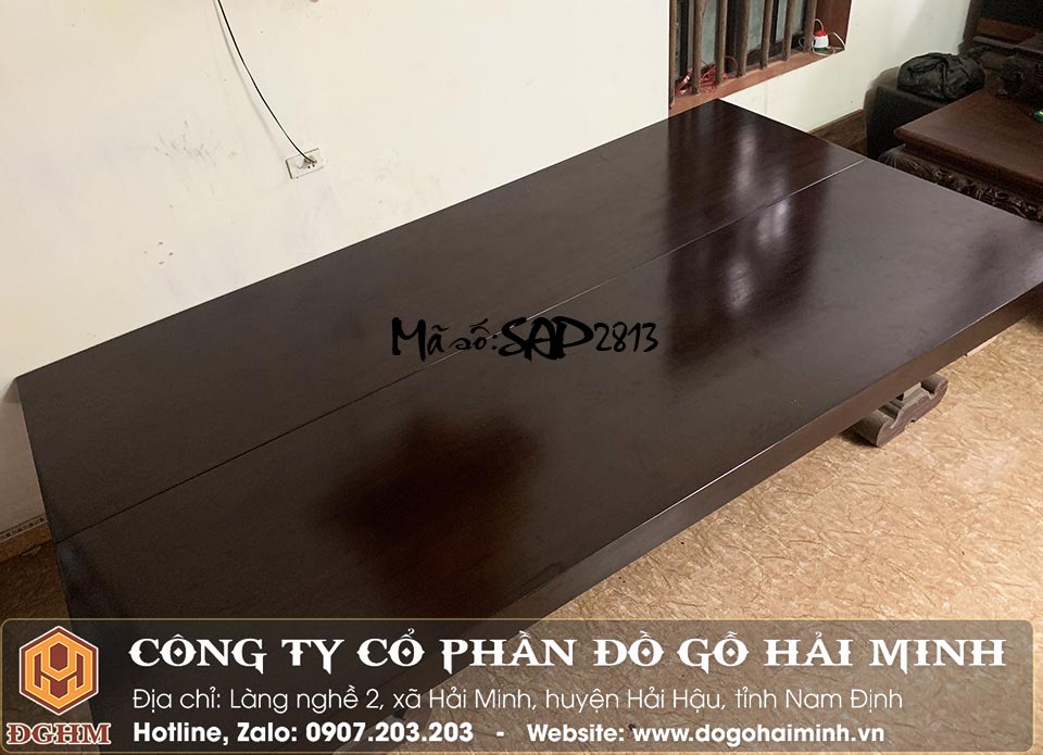 sập phản chiếu ngựa gỗ gụ