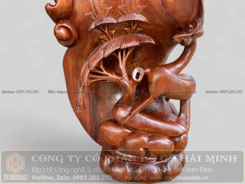 sập ngũ phúc chân hươu đục nho sóc đẹp