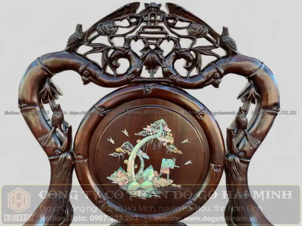 mẫu trường kỷ trúc khảm ốc