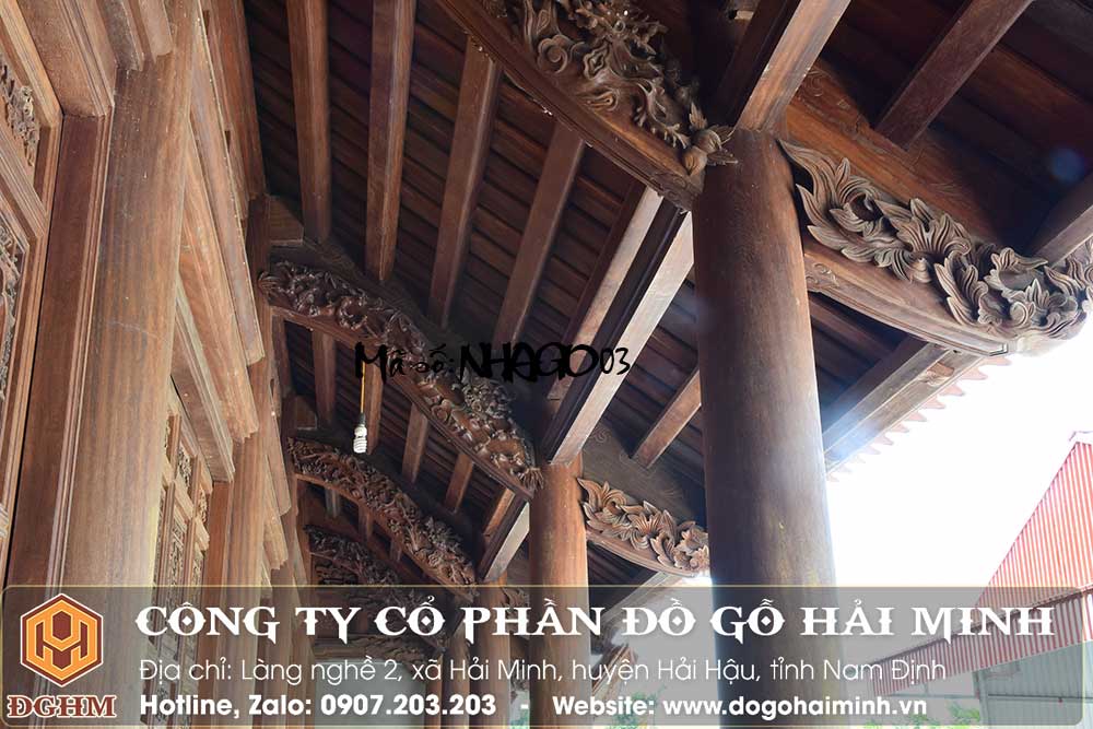 nhà gỗ 5 gian bắc bộ