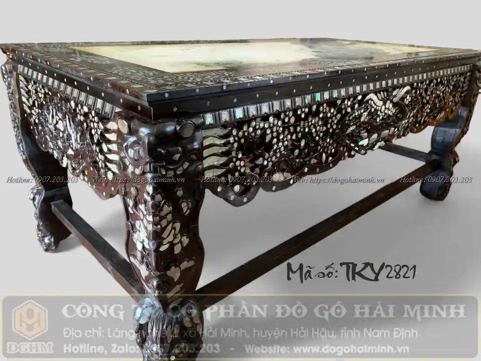 bàn ghế trường kỷ ngũ sơn đại cẩn ốc