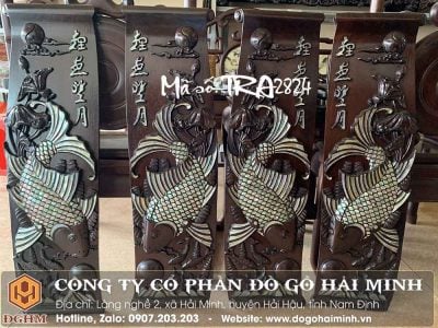 tranh lý ngư vọng nguyệt cẩn ốc