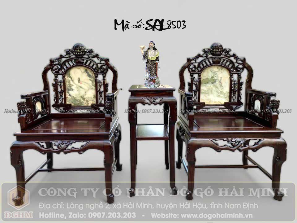 ghế vách cổng thành gỗ gụ đẹp