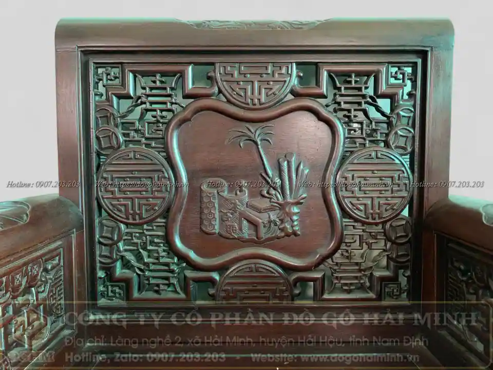 mẫu trường kỷ vai cuốn đục cổ đồ