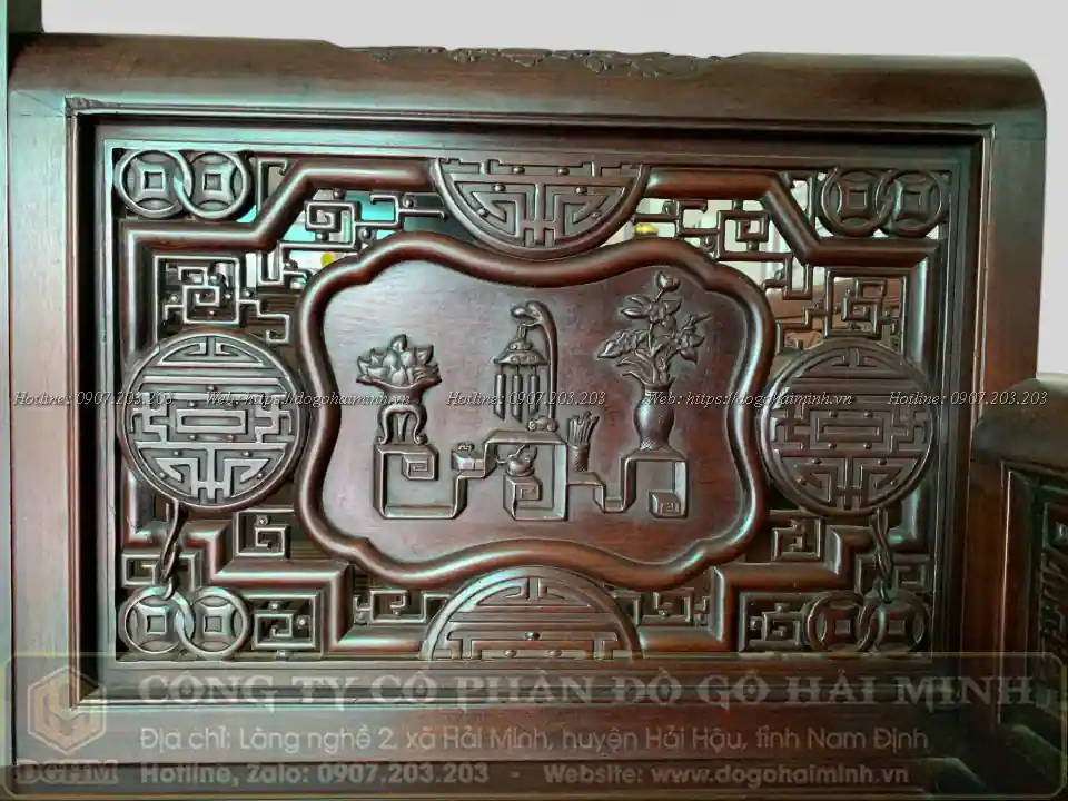 mẫu trường vai cuốn cổ đồ gỗ gụ