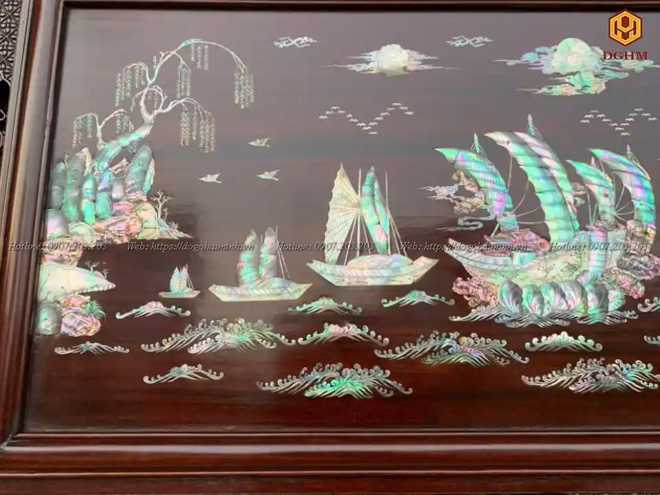 tranh thuận buồm xuôi gió khảm