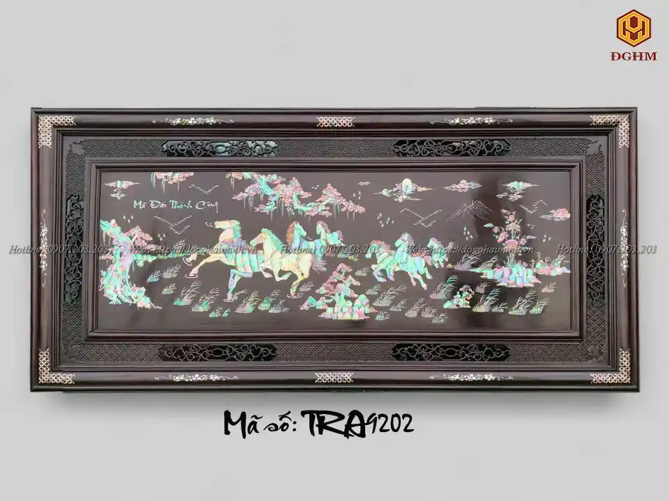 tranh khảm ốc mã đáo thành công