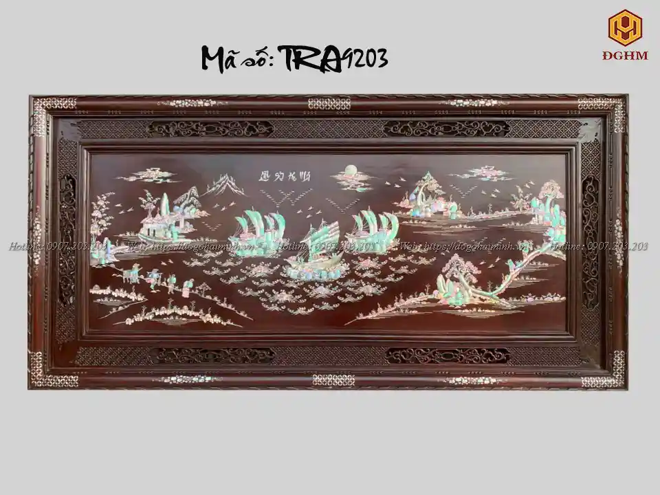 tranh khảm thuận buồm xuôi gió