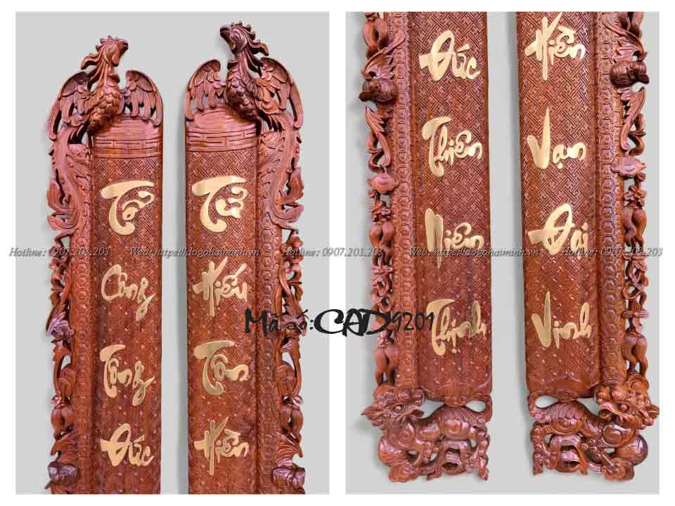 câu đối chữ quốc ngữ đục phượng