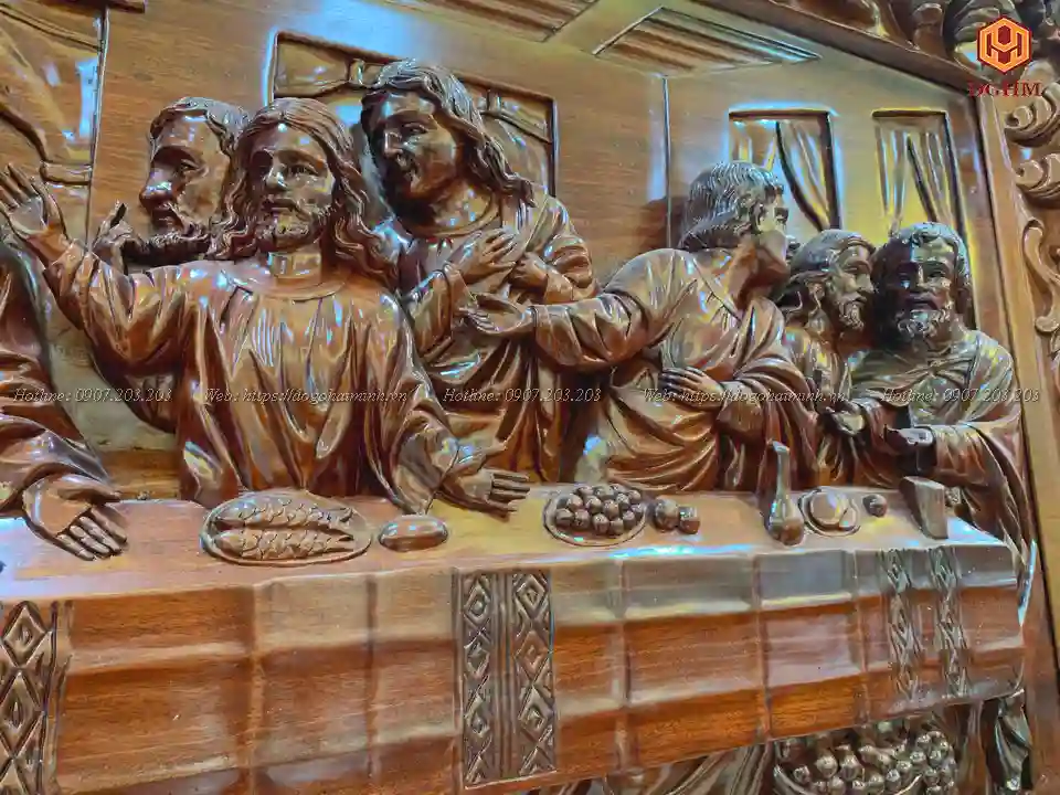 tranh 12 thánh tông đồ gỗ tự nhiên