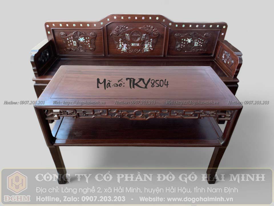 trường kỷ cuốn thư cẩn ốc