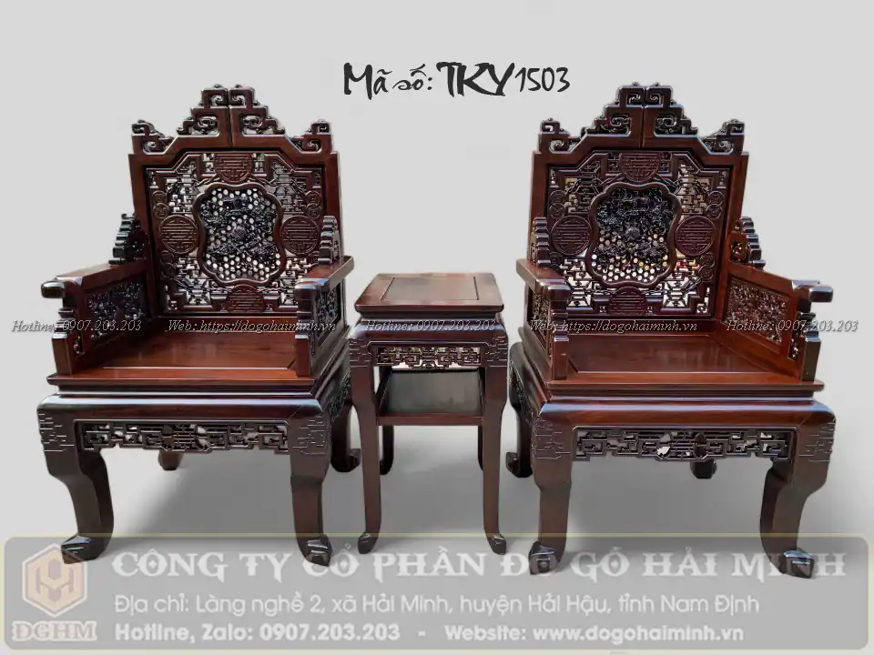 trường kỷ ngũ lân vờn cầu 6 món