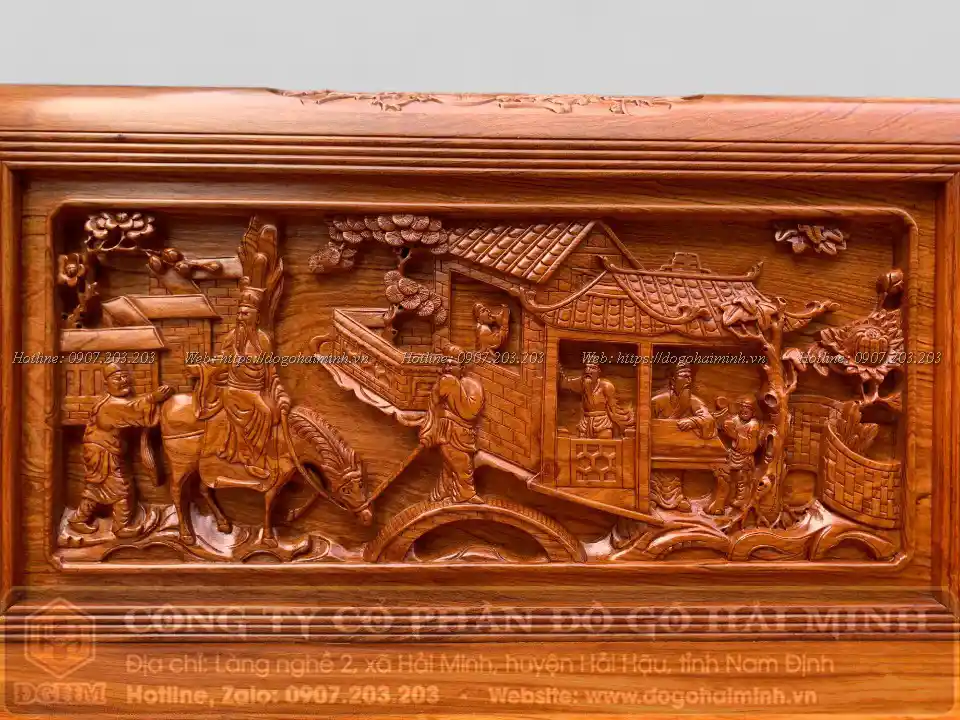 trường kỷ đục tích tam quốc chí diễn nghĩa gỗ hương