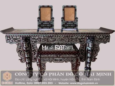 bàn thờ gia tiên khảm ốc