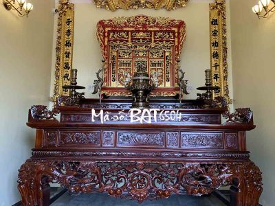 bàn thờ tam cấp đục mai điểu