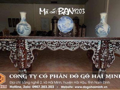 bàn trung đường khảm ốc đẹp
